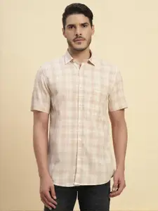 Cantabil Men Comfort Checked Casual Shirt