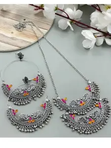 Sangria Oxidised Necklace & Earrings Set
