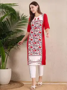 Anouk Rustic Women Ethnic Motifs Printed Crepe Kurta