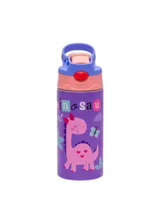 Adore Helios Purple & Pink Printed Stainless Steel Double Wall Vacuum Water Bottle 350ml
