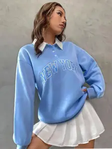 Outzidr Women Printed Sweatshirt