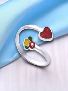 Taraash Silver-Plated Toe Rings