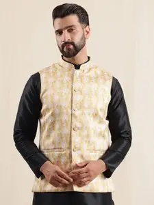 Anouk Geometric Printed Nehru Jacket