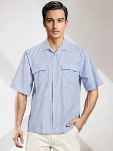 encore by INVICTUS Opaque Striped Casual Shirt