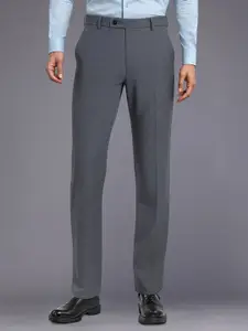 Raymond Men Flat Front Slim Fit Formal Trousers