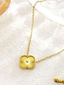 Zabby Allen Gold-Plated Stainless Steel Minimal Necklace