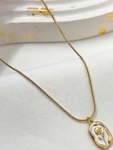 Zabby Allen Gold-Plated Stainless Steel Minimal Necklace