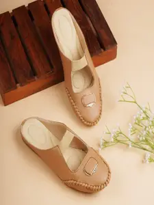 SKOLL Women Mules with Buckles Flats