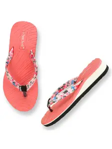 TWO SOFT Women Printed Thong Flip-Flops