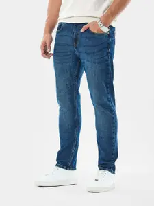 Snitch Men Slim Fit Mid-Rise Light Fade Stretchable Jeans