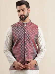 Anouk Woven Design Nehru Jacket