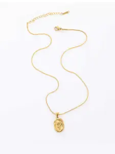 Zabby Allen Gold-Plated Stainless Steel Minimal Necklace