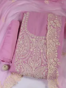 Meena Bazaar Embroidered Unstitched Dress Material