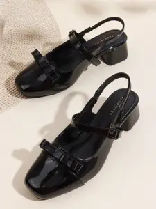 Chemistry Women Square Toe Block Heel Mary Janes With Buckles