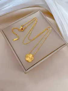 Zabby Allen Gold-Plated Stainless Steel Minimal Necklace