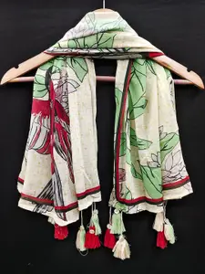Trendmalls Floral Printed Shibori Georgette Dupatta
