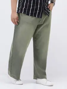 Urbano Plus Men Grey Heavy Washed Jeans Non-Stretchable Baggy Fit