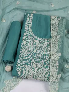 Meena Bazaar Women Embroidered Unstitched Dress Material