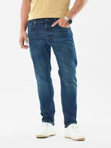 Snitch Men Slim Fit Mid-Rise  Light Fade Stretchable Jeans