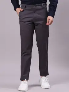 V-Mart Men Slim Fit Mid-Rise Cotton Trousers
