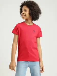 Allen Solly Junior Boys Micro Or Ditsy Printed Pure Cotton T-shirt