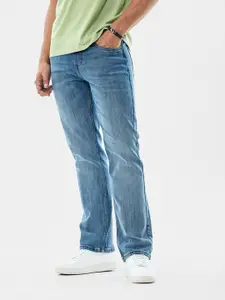 Snitch Men Blue Mid-Rise Straight Fit Jeans