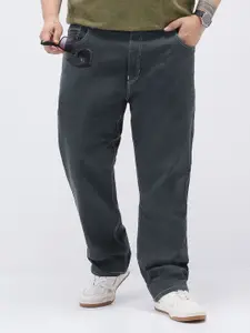 Urbano Plus Men Straight Fit Mid-Rise Stretchable Jeans