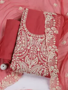 Meena Bazaar Embroidered Unstitched Dress Material