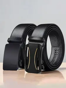 Provogue Men Set Of 2 Textured Casual Belt
