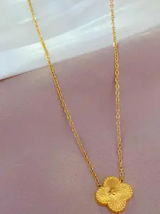 Zabby Allen Gold-Plated Stainless Steel Minimal Necklace