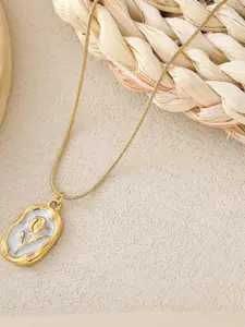 Zabby Allen Gold-Plated Stainless Steel Minimal Necklace