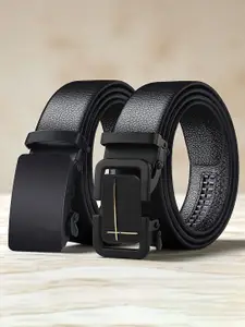 Provogue Men Set Of 2 Textured Belt