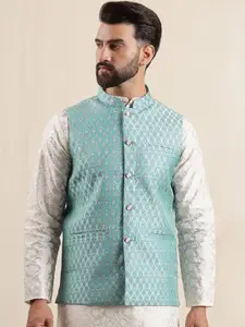 Anouk Woven Design Nehru Jacket