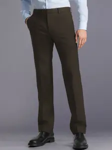 Raymond Men Textured Slim Fit Formal Trousers