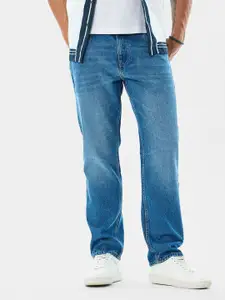 Snitch Men Relaxed Fit Mid-Rise Light Fade Jeans