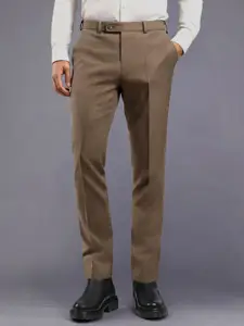 Raymond Men Slim Fit Textured Trousers