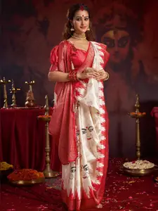 Saree mall Woven Design Satin Baluchari Sarees