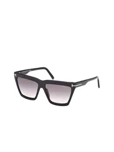 Tom Ford Women Cateye Sunglasses with UV Protected Lens FT1110 56 01B