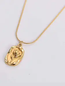 Zabby Allen Gold-Plated Stainless Steel Minimal Necklace