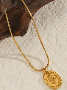 Zabby Allen Gold-Plated Stainless Steel Minimal Necklace