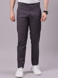 V-Mart Men Slim Fit Mid-Rise Cotton Trousers
