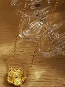 Zabby Allen Gold-Plated Stainless Steel Minimal Necklace