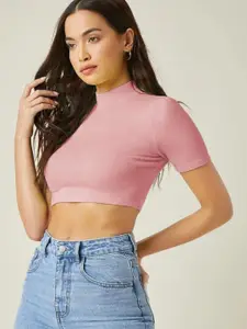 Dream Beauty Fashion Women Ribbed Fitted Crop Top