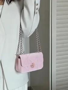 CORSICA Colourblocked PU Shopper Satchel with Quilted