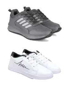 DRACKFOOT Men Non-Marking Running Sports Shoes