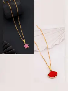 DressBerry Gold-Plated Brass Minimal Necklace