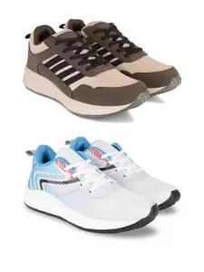 DRACKFOOT Men Pack of 2 Running Non-Marking Shoes