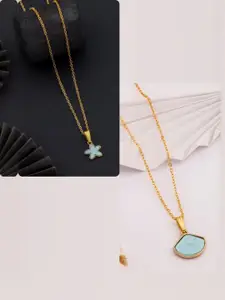 DressBerry Gold-Plated Brass Minimal Necklace