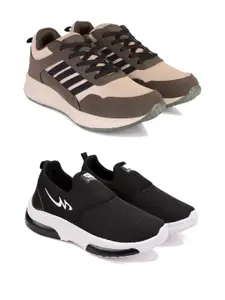 PENNEN combo of 2 Men's Running Non-Marking Shoes