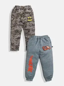 YK X Minute Mirth Boys Pack Of 2 Printed Track Pants & Joggers